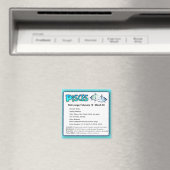 Pisces Astrological Horoscope Sign Magnet (Insitu (Vaatwasser))