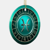 Pisces - Astrologisch teken voor vissen Keramisch Ornament (Rechts)