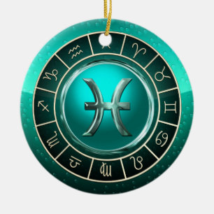 Pisces - Astrologisch teken voor vissen Keramisch Ornament