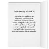 Pisces Astrology Birthday Kaart feb 19-maart 20 (Binnen (Links))