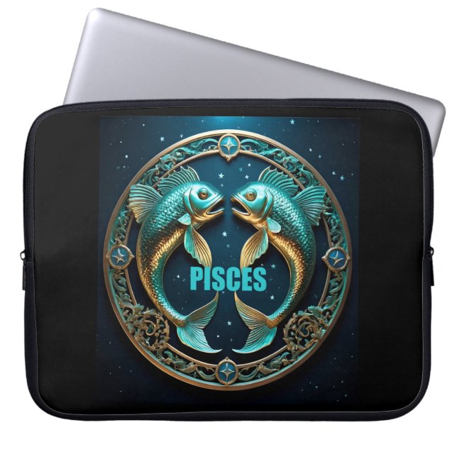 Pisces Astrology Laptop Sleeve (Voorkant)