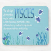 Pisces Astrology Mousepad Muismat (Voorkant)