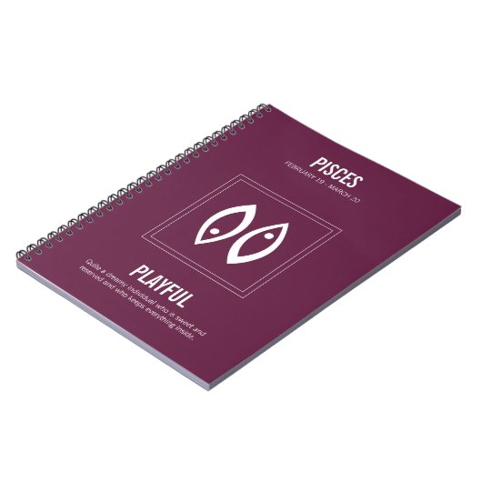 Pisces Astrology Notitieboek (Linkerzijde)
