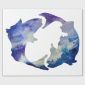 Pisces Astrology Sign Cadeaupapier (Vlak)