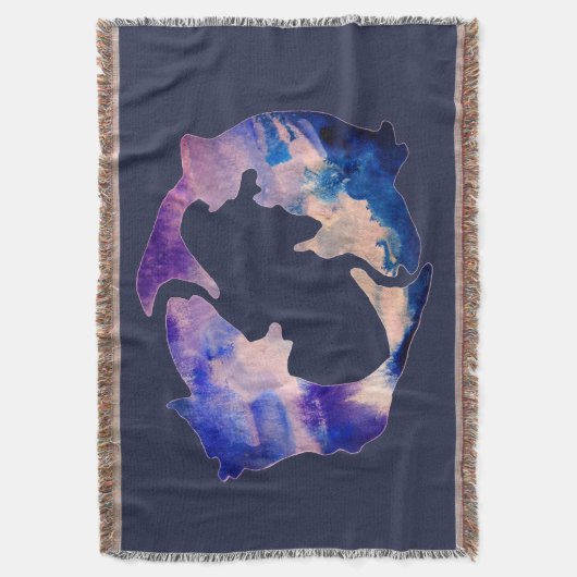 Pisces Astrology Sign Deken (Voorkant Verticaal)