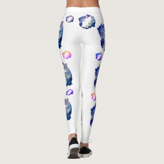 Pisces Astrology Sign Leggings (Achterkant)