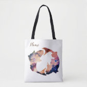 Pisces Astrology Sign Personalized Tote Bag (Voorkant)