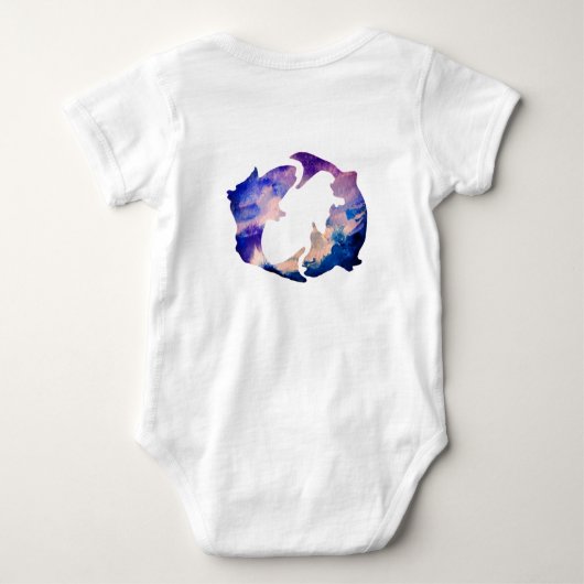 Pisces Astrology Sign Romper (Achterkant)