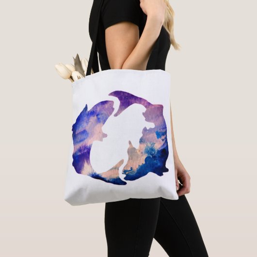 Pisces Astrology Sign Tote Bag (Dichtbij)