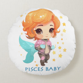 Pisces Baby Rond Kussen