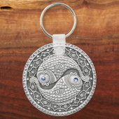 Pisces basis knop sleutelhanger (Voorkant)