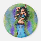 Pisces Belly Dancer Art Magneet (Voorkant)