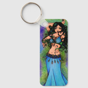 Pisces Belly Dancer Art Sleutelhanger