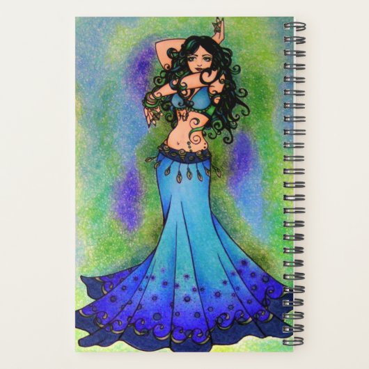 Pisces belly Dancer Astrology Sign Belly Dancing Planner (Achterkant)