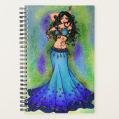 Pisces belly Dancer Astrology Sign Belly Dancing Planner (Voorkant)