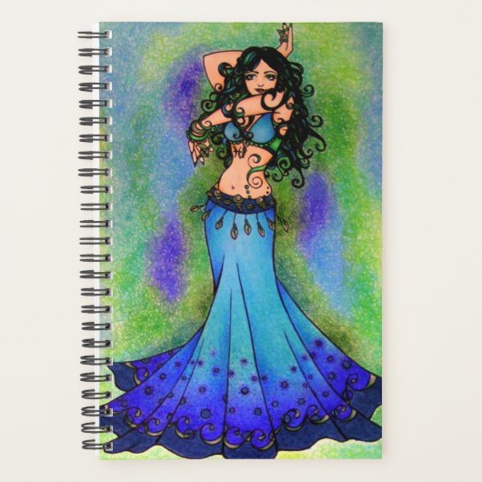 Pisces belly Dancer Astrology Sign Belly Dancing Planner (Voorkant)