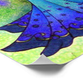 Pisces belly Dancer Astrology Sign Belly Dancing Poster (Hoek)