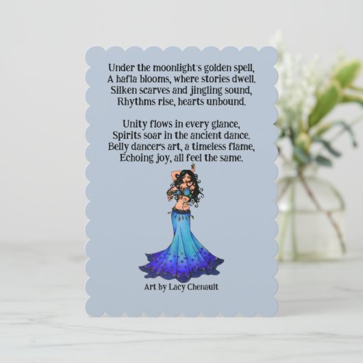 Pisces Belly Dancer Kaart (Staand voorkant)