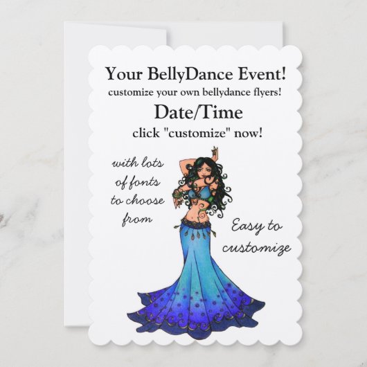 Pisces Belly Dancer Kaart (Voorkant)