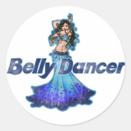 Pisces  Belly Dancer Ronde Sticker