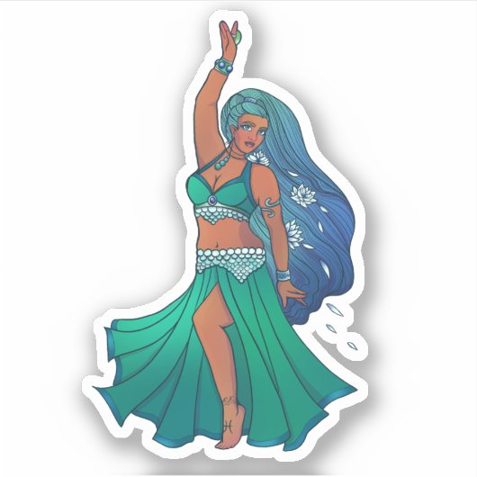 Pisces Belly Dancer Sticker (Voorkant)