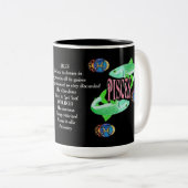 Pisces Birth Sign Zodiac Mok (Voorkant rechts)