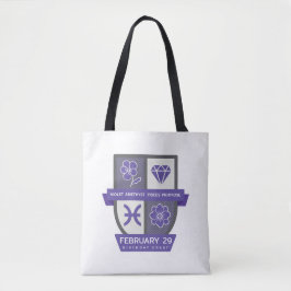 Pisces Birthday Crest™ for February 19-29 Tote Bag