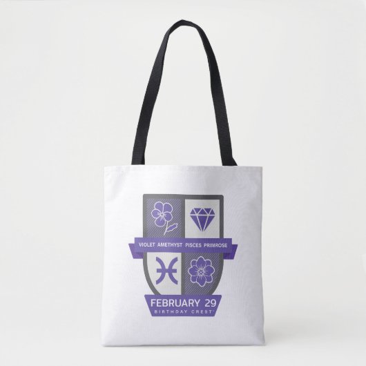 Pisces Birthday Crest™ for February 19-29 Tote Bag (Voorkant)