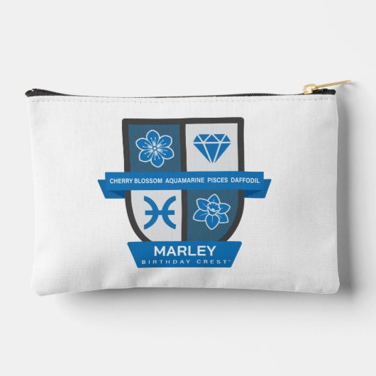 Pisces Birthday Crest™ for March 1-20 Etui (Achterkant)