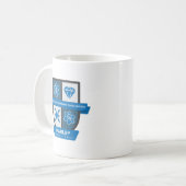 Pisces Birthday Crest™ for March 1-20 Mug Koffiemok (Voorkant links)