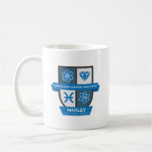 Pisces Birthday Crest™ for March 1-20 Mug Koffiemok (Links)