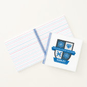 Pisces Birthday Crest™ for March 1-20 Notitieboek (Binnen)