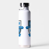 Pisces Birthday Crest™ for March 1-20 Waterfles (Rechts)