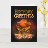 Pisces Birthday Greetings van Valxart Kaart (Gele Bloem)