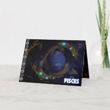 Pisces Birthday Kaart