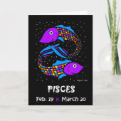 PISCES BIRTHDAY KAART (Voorkant)