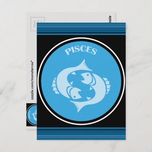 Pisces Briefkaart (Voorkant / Achterkant)