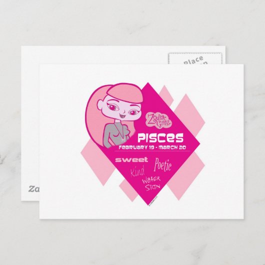 Pisces Briefkaart (Voorkant / Achterkant)