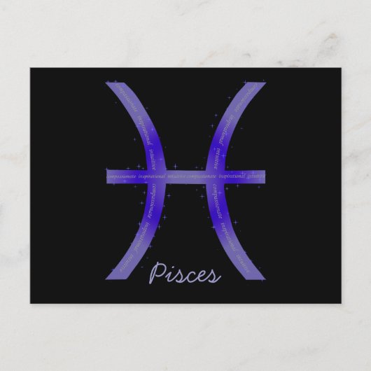 Pisces Briefkaart (Voorkant)