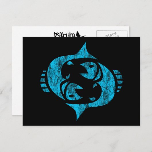pisces briefkaart (Voorkant / Achterkant)
