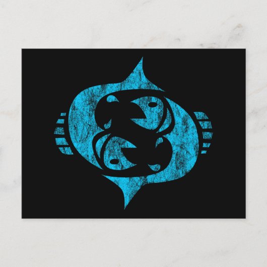 pisces briefkaart (Voorkant)