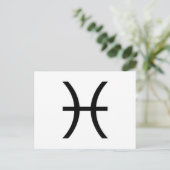 Pisces Briefkaart (Staand voorkant)