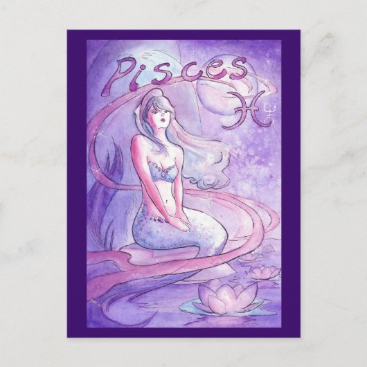 Pisces Briefkaart (Voorkant)