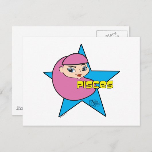 Pisces Briefkaart (Voorkant / Achterkant)
