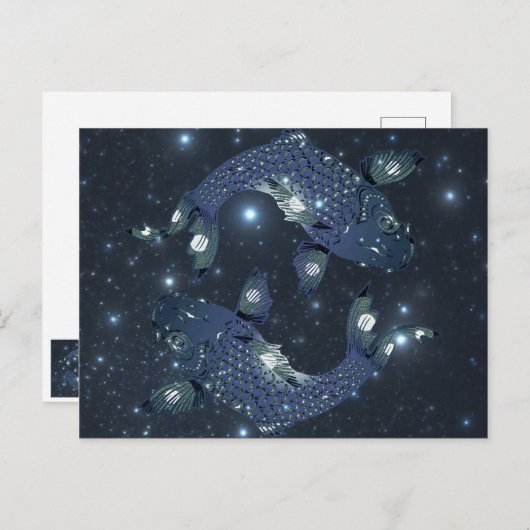 Pisces Briefkaart (Voorkant / Achterkant)