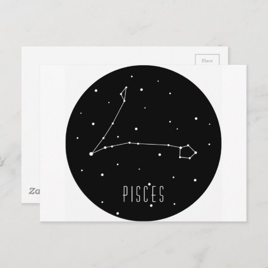 Pisces Briefkaart (Voorkant / Achterkant)