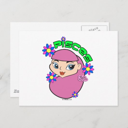 Pisces Briefkaart (Voorkant / Achterkant)