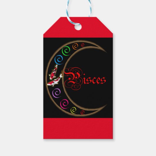 Pisces Cadeaulabel (Voorkant)