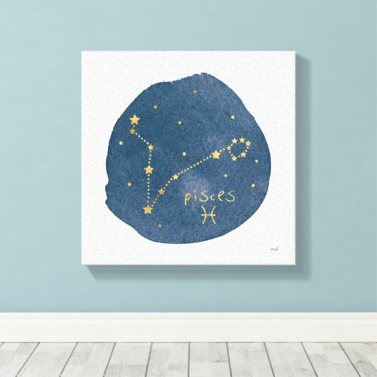 Pisces Canvas Afdruk (Insitu (Houten vloer))