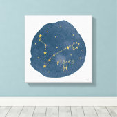 Pisces Canvas Afdruk (Insitu (Houten vloer))